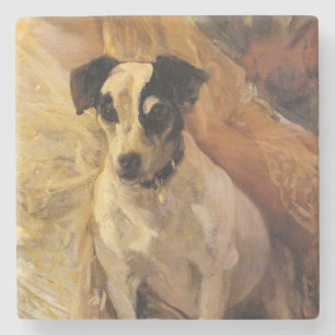 Portrait eines Jacks Russell Dog (Tierart) Steinuntersetzer