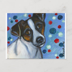 Portrait eines Jacks Russell Postkarte