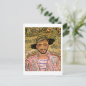 Portrait eines jungen Bauern, Vincent van Gogh Postkarte (Stehend Vorderseite)