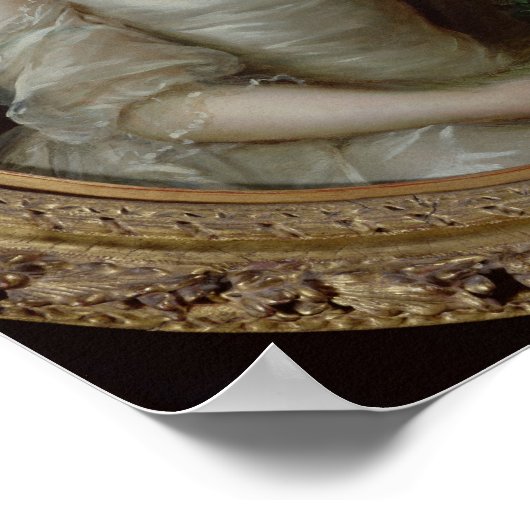 Portrait eines jungen Mädchens, 1775 Poster (Ecke)