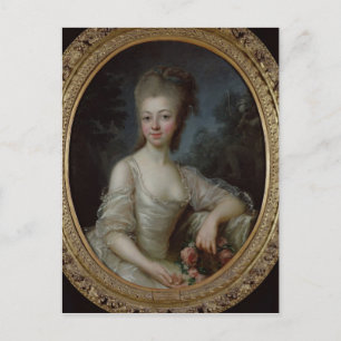 Portrait eines jungen Mädchens, 1775 Postkarte