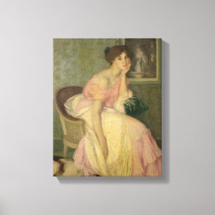 Portrait eines jungen Mädchens, 1906 Leinwanddruck