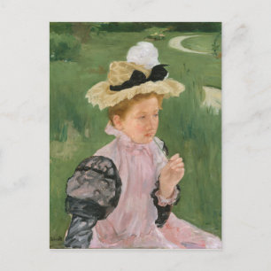 Portrait eines jungen Mädchens, ca. 1899 Postkarte