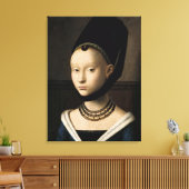 Portrait eines jungen Mädchens (Christus) 1465-147 Leinwanddruck (Insitu (Wohnzimmer))