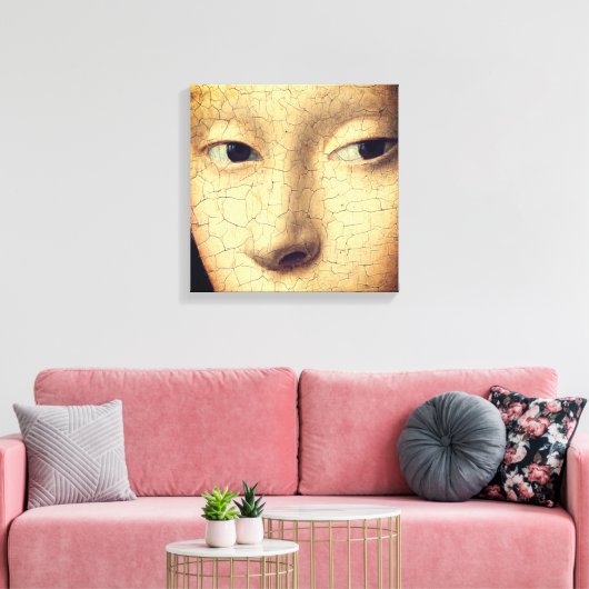 Portrait eines jungen Mädchens (Detail) Leinwanddruck (Insitu (Wohnzimmer))