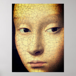 Portrait eines jungen Mädchens (Detail) Poster