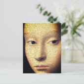 Portrait eines jungen Mädchens (Detail) Postkarte (Stehend Vorderseite)