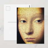 Portrait eines jungen Mädchens (Detail) Postkarte (Vorne/Hinten)