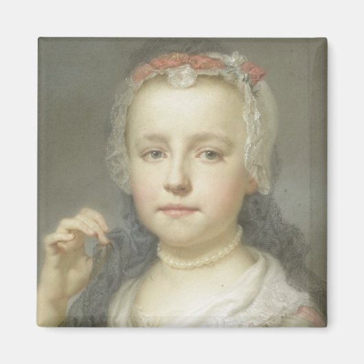 Portrait eines jungen Mädchens Magnet (Vorne)