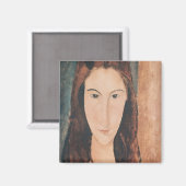 Portrait eines jungen Mädchens Magnet (Vorderseite/Rückseite)