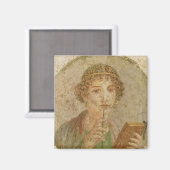Portrait eines jungen Mädchens Magnet (Vorderseite/Rückseite)