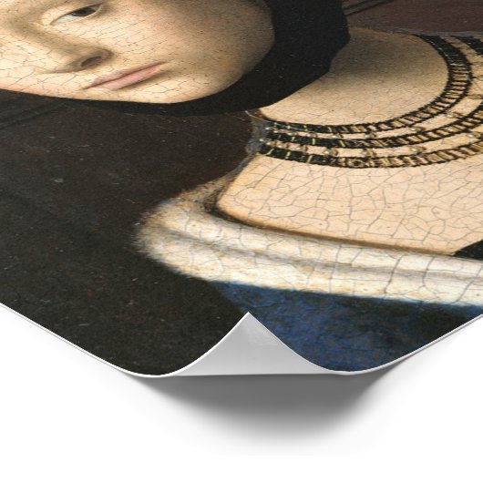Portrait eines jungen Mädchens - Petrus Christus Poster (Ecke)