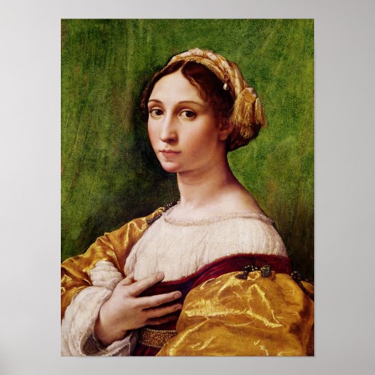 Portrait eines jungen Mädchens Poster (Vorne)