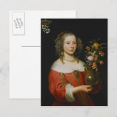 Portrait eines jungen Mädchens Postkarte (Vorne/Hinten)