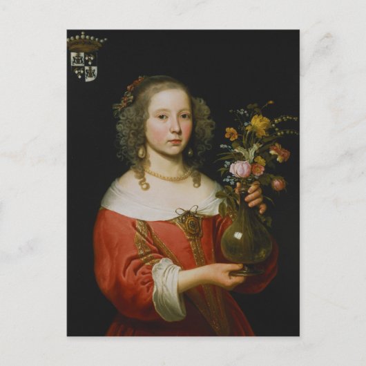 Portrait eines jungen Mädchens Postkarte (Vorderseite)