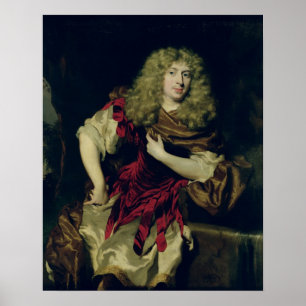 Portrait eines jungen Mannes, 1676 Poster