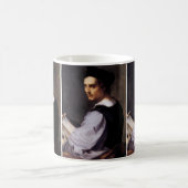 Portrait eines jungen Mannes Kaffeetasse (Mittel)