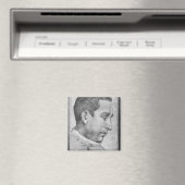Portrait eines jungen Mannes Magnet (In Situ (Geschirrspüler))