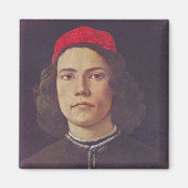 Portrait eines jungen Mannes Magnet (Vorne)