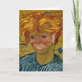 Portrait eines jungen Mannes mit Cornflower, Van G Karte (Vorderseite)