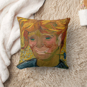 Portrait eines jungen Mannes mit Cornflower, Van G Kissen