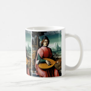 Portrait eines jungen Mannes mit einer Lute Kaffeetasse