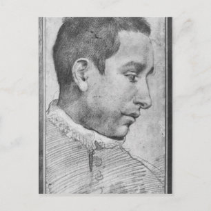Portrait eines jungen Mannes Postkarte