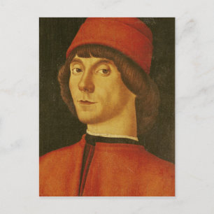 Portrait eines jungen Mannes Postkarte