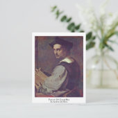Portrait eines jungen Mannes von Andrea del Sarto Postkarte (Stehend Vorderseite)