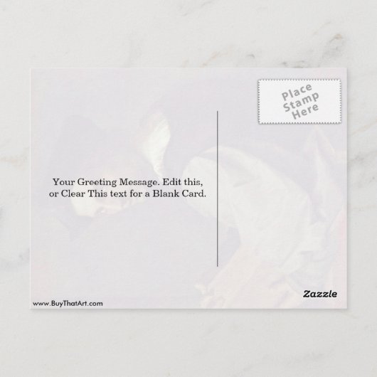 Portrait eines jungen Mannes von Andrea del Sarto Postkarte (Rückseite)