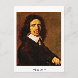 Portrait eines jungen Mannes von Hals Frans Postkarte