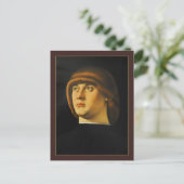 Portrait eines jungen Mannes von Jacometto Venezia Postkarte (Stehend Vorderseite)