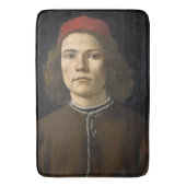 Portrait eines jungen Mannes (von Sandro Botticell Badematte (Vorderseite Vertikal)