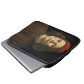Portrait eines jungen Mannes (von Sandro Botticell Laptopschutzhülle (Vorne Knopf)