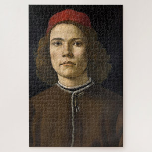 Portrait eines jungen Mannes (von Sandro Botticell Puzzle