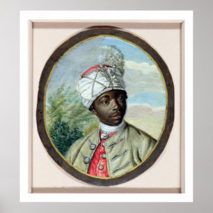 Portrait eines jungen Mannes (w/c und Körperfarbe  Poster