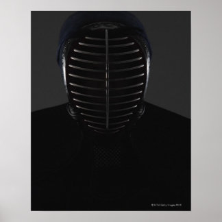 Portrait eines Kendo Fencer 5 Poster