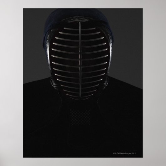 Portrait eines Kendo Fencer 5 Poster (Vorne)