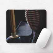 Portrait eines Kendo Fencer 6 Mousepad (Mit Mouse)