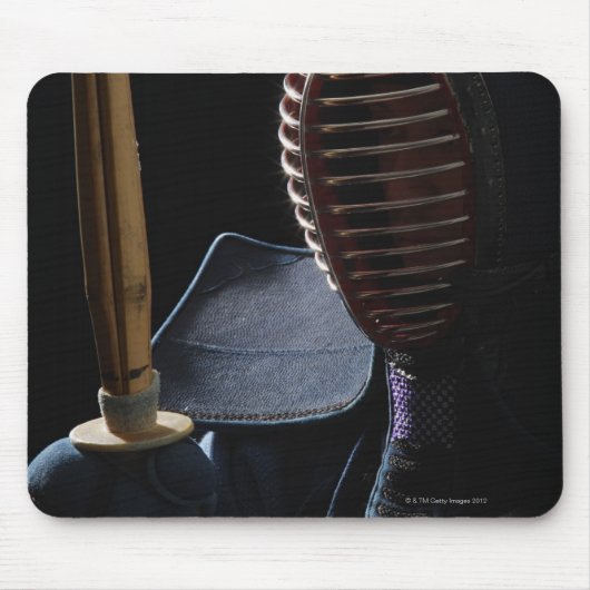 Portrait eines Kendo Fencer 6 Mousepad (Vorne)