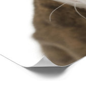 Portrait eines kleinen Welpen Poster (Ecke)