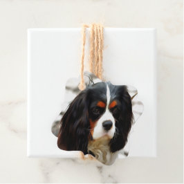 Portrait eines Königs Charles Cavalier Spaniel Geschenkanhänger