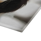 Portrait eines Königs Charles Cavalier Spaniel Schneidebrett (Ecke)