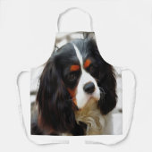 Portrait eines Königs Charles Cavalier Spaniel Schürze (Vorderseite)