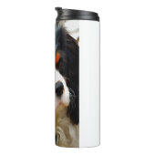 Portrait eines Königs Charles Cavalier Spaniel Thermosbecher (Nach rechts gedreht)