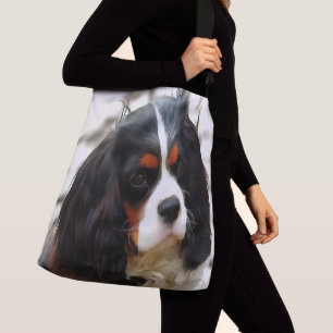 Portrait eines Königs Charles Cavalier Spaniel Tragetaschen Mit Langen Trägern