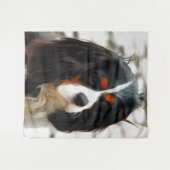 Portrait eines Königs Charles Cavalier Spaniel Wandteppich (Vorderseite (Horizontal))