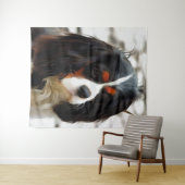 Portrait eines Königs Charles Cavalier Spaniel Wandteppich (Beispiel (Horizontal))