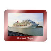 Portrait eines Kreuzfahrtschiffs Magnet (Horizontal)