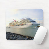 Portrait eines Kreuzfahrtschiffs Mousepad (Mit Mouse)